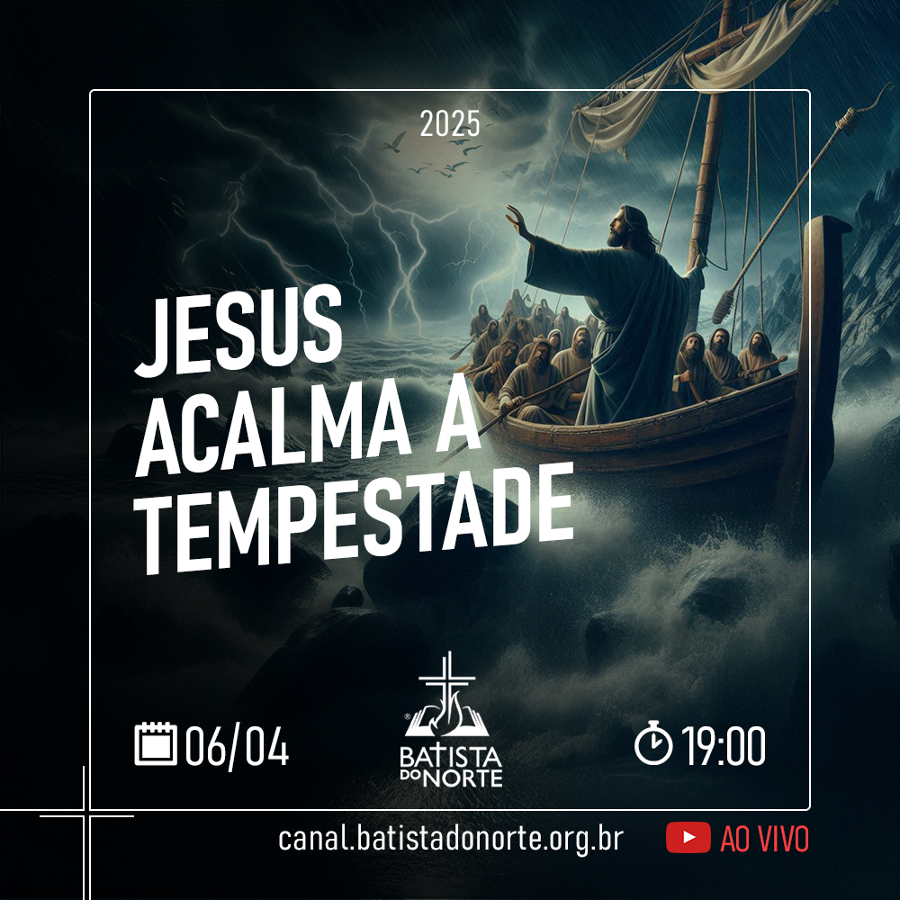 JESUS ACALMA A TEMPESTADE